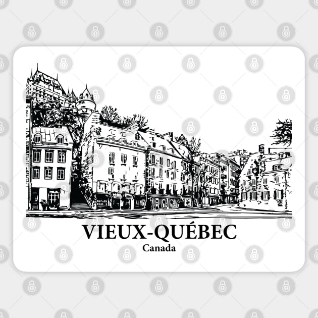Vieux-Québec - Canada Magnet by Lakeric